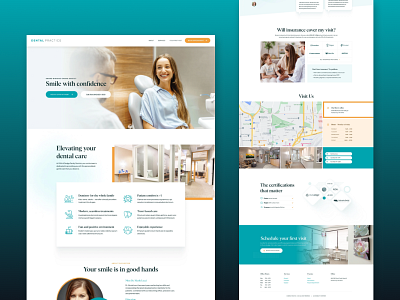 Dental Practice - Website Design - Creasions ui web developemnt website design