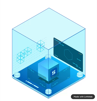 Another micro interaction plus isometric design pt 2 3d animation branding design figma graphic design logo lottielab microinteraction motion graphics tech ui