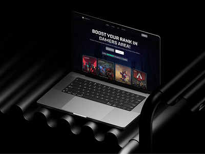 Gaming Website UI Design boosting game boosting ui design game leveling game progress tracking game services gameboosting gameservices gamingwebsite kaes mahmud motion graphics responsive game platform ui ui design uiux uiux design for gaming ux design web design