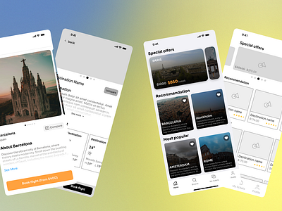 Airwise \ plane ticket booking app ui