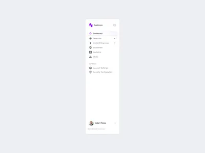 Sidebar Exploration (Light Mode) app clean cybersecurity dashboard design enterprise interface minimal saas saas app sidebar ui ux web app