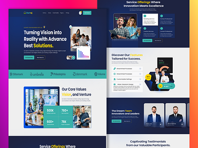 Modern Startup Web Template businesswebsite designforstartups digitaldesign dribbbleshot dribbbleshowcase entrepreneurdesign minimalistdesign moderndesign modernwebdesign startupbranding startuptemplate techdesign uiuxdesign uxdesign webdesign websitetemplate