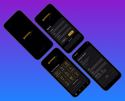 Gymwise app fitness gym health mobile ui uiux ux
