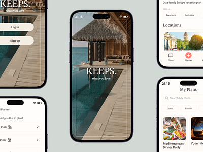 KEEPS. Brand Identity app development branding ux