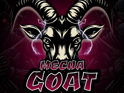 mecha goat branding gaming logo graphic design logo team