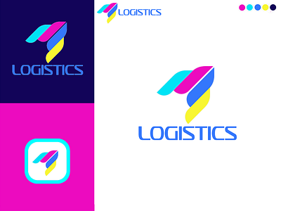 Logistics-Logo 3d ai app art branding design discount logo price discount logo pricing discount logos discount logos for sale discount pricing graphic design icon illustration logo logos minimalist typography ui vector