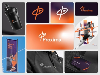 Proxima - Brand Identity app brand identity branding cohesive design graphic design gymidentity identity design illustration logo sports ui vector workout