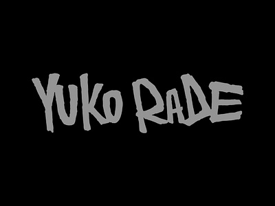 Yuko Rade - Wordmark branding graffiti graphic design lettering logo music producer streetart tag typography wordmark