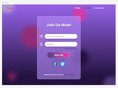 Sign Up Website Page | UI UX Design figma graphic design ui ui ux ux