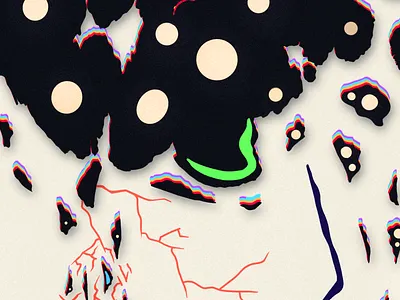 The Dark Night abstract albumartwork artwork cartel design digitalart editorial illustration magazine musicillustration night poster shapes singleart singlecover