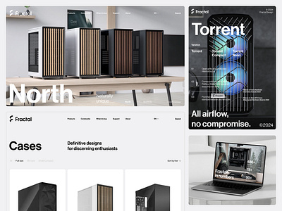 Fractal Design® — Website UI/UX computer fractal fractal design gaming pc pc cases pc custom ui uiux ux uxui website