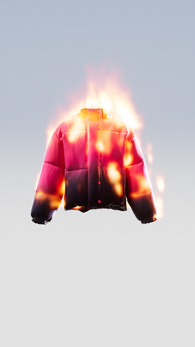 WINTER FLAMES 3d animation clothes motion graphics