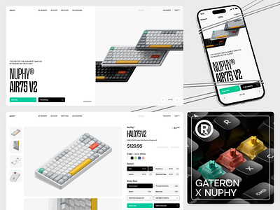 Nuphy® — Website UI/UX esports games gaming gateron keyboard keyboards nuphy pc ui uiux ux uxui website