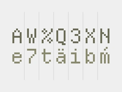 Pixel letters font letters numbers pixel type typography