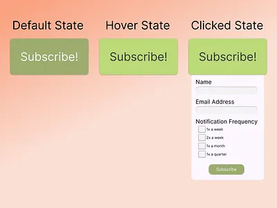 Daily UI: Day 26 Subscribe dailyui ui ui design