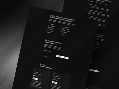 Finito Sections branding design framer ui ui ux web design webdesign website