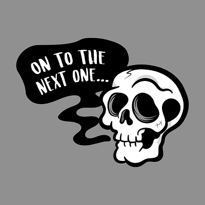 “ Next One” skully foo fighters illustration skull vector