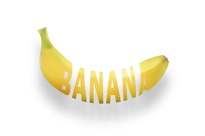 Photo Manipulation Banana branding graphic design photo editing photo manipulation photoshop text effect