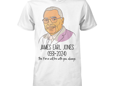 James Earl Jones Tribute Shirt design illustration