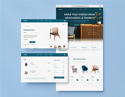 A Furniture Selling Website UI adobe xd branding design figma framer graphic design illustration logo miro product design ui user interface ux