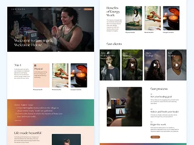 Website for a healthcare company branding clean desktop healthcare landing page mental health ui ux web website
