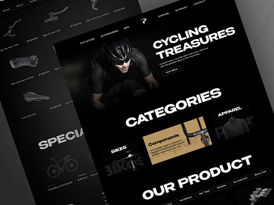 Pinarello - Sport Bicycle Shop Bold Modern Website Product List bicycle branding case study clean company profile elegant landing page luxury minimalist modern product archive product page transportation ui ux web design website website design website designer website layout