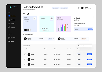 "Track Your Finances, Simplify Your Life." dailey ui design simplify your life. ui user dashboard ux