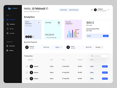 "Track Your Finances, Simplify Your Life." dailey ui design simplify your life. ui user dashboard ux