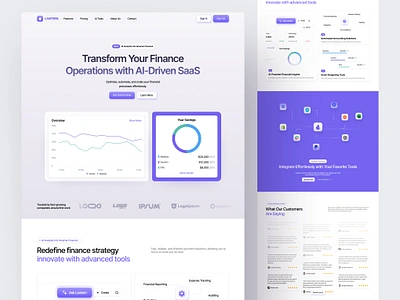 Lantern - Finance solution saas website design branding design finance saas finance website fintech saas graphic design saas saas landing page saas ui saas website saas website design ui ux web web design website website design