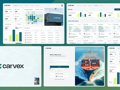 Carvex Logistics Webapp 2024 3d animation app branding design graphic design illustration ios app logo mobile motion graphics ofspace ui ux