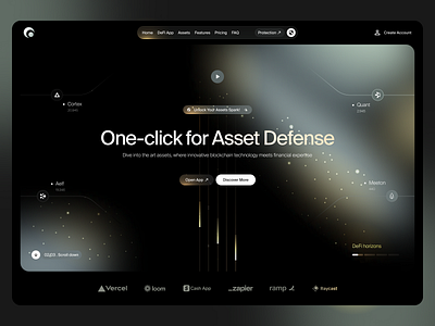 Defi Landing Page blockchain clean crypto crypto design cryptocurrency dark defi iphone16 landing modern neat nft sleek web3