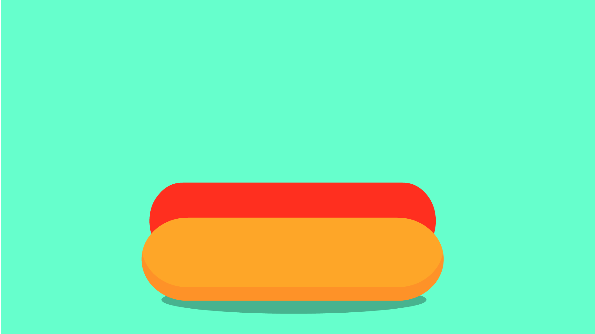 A Mustard on a Hot Dog motion graphics vector