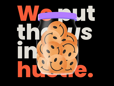 HustleJar - we put the 'us' in hustle. animation branding design studio figma illlustration toronto web design