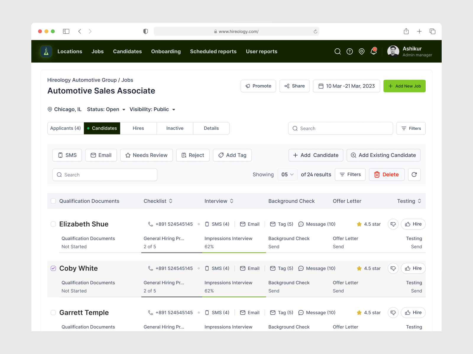 Example of Saa S UI Redesign Per Pages