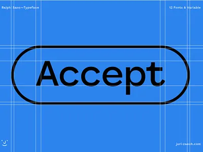 Ralphi Sans Variable Typeface accept blue button font jurizaech type typeface typography