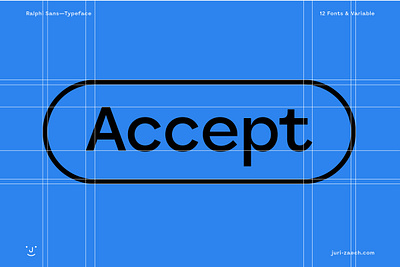 Ralphi Sans Variable Typeface accept blue button font jurizaech type typeface typography