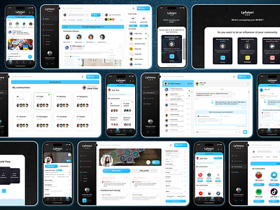 Lyfstori : Mobile App & Website Design app app design daily ui dashboard design desktop e commerce figma ios mobile mobile app mobile ui saas social social media ui design ui ux user experience user interface ux design