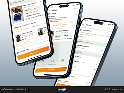 Mobile App Design for E-Commerce Services agiledock agiledock designs agiledock services app design design inspiration design solutions ecommercedesign mobile app design ui design ui ux ui ux design user experience user friendly ux design