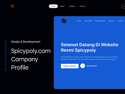 Spicypoly Company Profile Website app appdesign branding company profile design illustration landing page logo ui uidesign ux uxdesign web web design website website design