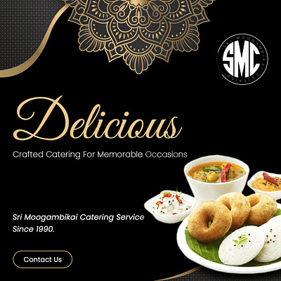 SMC - Sri Moogambikai Catering Service branding graphic design