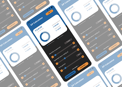 Sip Calculator design design figma mobileapp sipcalculator ui uidesign