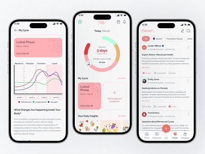 Lentik, Your Wellness Companion for Every Cycle app application apps branding design designer ios logo mobile mobile app mobile design mobileapp typography ui uidesign uiux ux uxdesign web design website