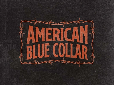 American Blue Collar - Illustration for Merchandise american angonmangsa badges brand branding design editorial fashion graphic design graphicdesign hand drawn illustration layout logo logotype merchandise tshirt type typography vintage