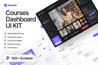 Courses - Courses Dashboard UI KIT course ui courses dashboard coursesdashboard courseui dashboard design dashboarddesign education ui educationui online courses onlinecourses ui design ui kit uidesign uikit user interface userinterface