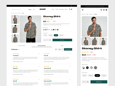 Product Details Page Design add to cart page e commerce website ecommerce website online store product details shop shop page single product single product detail page single product details store web design web page website website design