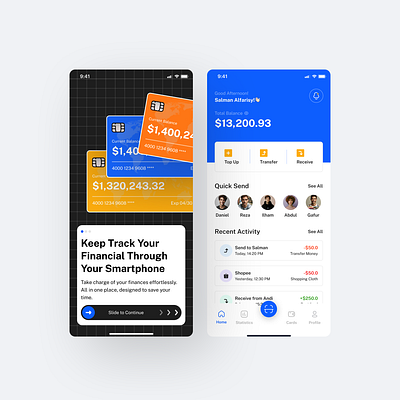 Financial Wallet Mobile Apps android apps bank card designapps financeapp financial investment ios mobileappdesign mobileapps moneyapps transaction transfer ui uitrends uiuxdesign userinterface ux