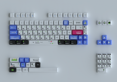 3D Keyboard design in Blender 3d 3d art 3d artwork 3d model 3d modeling artwork graphic design keyboard keycaps shift