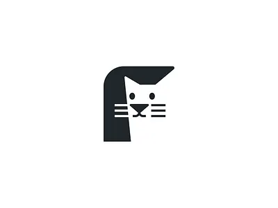 F and cat brand branding cat design elegant f graphic design illustration letter logo logo design logo designer logodesign logodesigner logotype mark modern pet sign