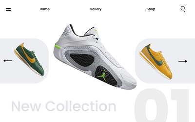 ShoesGallery animation appdesign branding cleandesign creativedesign design graphic design illustration logo motion graphics responsivedesign ui userexperience ux webdesign