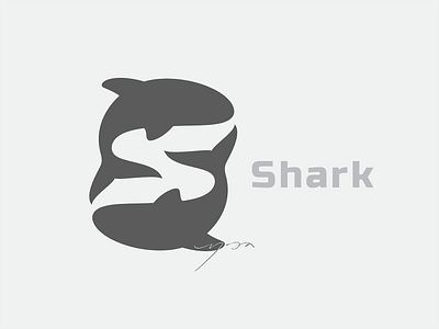 S - Shark Logo beach brand branding fish gym logo logo designer logotype ocean s s logo sea shark shark logo simple simple logo smart logo sport water wild